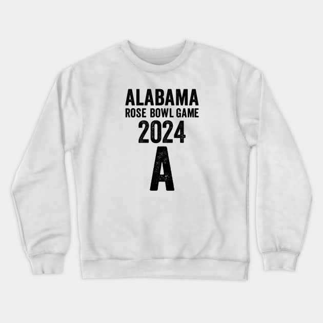 Alabama Rose Bowl Game 2024 - Black Style Crewneck Sweatshirt by Akbar Rosidianto shop